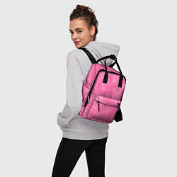 Рюкзак женский Pink bleached splashes, цвет: 3D-принт — фото 2