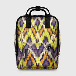 Рюкзак женский Разноцветный ромбовидный орнамент, цвет: 3D-принт