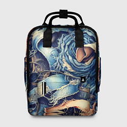 Рюкзак женский Джинсовая рванина - модный тренд, цвет: 3D-принт