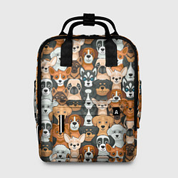 Рюкзак женский Мультяшные собачки, цвет: 3D-принт