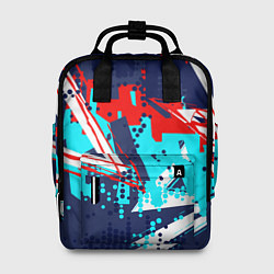 Рюкзак женский Яркий абстрактный узор для спорта, цвет: 3D-принт