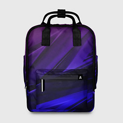 Рюкзак женский Абстракция из градиента и линий, цвет: 3D-принт