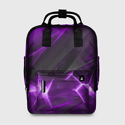 Женский рюкзак Фиолетовая объемная абстракция
