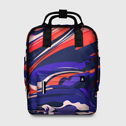 Женский рюкзак Абстракция разводов разноцветная