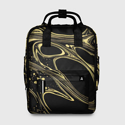 Женский рюкзак Разводы в виде кругов и линий - текстура