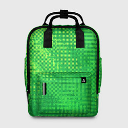 Рюкзак женский Сочный зелёный абстрактный, цвет: 3D-принт