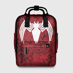 Женский рюкзак Знак венома на красном