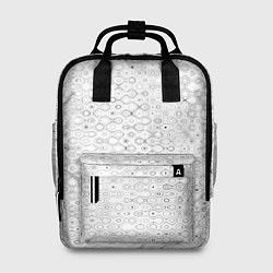 Женский рюкзак Белый с абстрактным узором