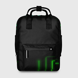 Женский рюкзак Black green color