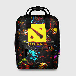 Рюкзак женский Dota2 персонажи, цвет: 3D-принт