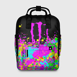 Женский рюкзак Monster energy краски неоновые