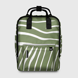 Женский рюкзак Полоски зеленой зебры