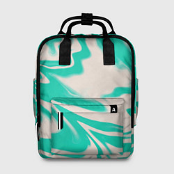 Рюкзак женский Color white turquoise, цвет: 3D-принт