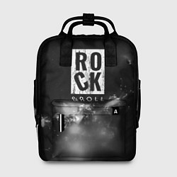 Рюкзак женский Рок н ролл дым, цвет: 3D-принт