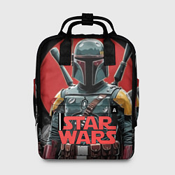 Рюкзак женский Boba Fett звездные войны, цвет: 3D-принт