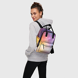 Рюкзак женский Магический фон с молниями и звездами, цвет: 3D-принт — фото 2