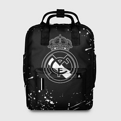 Рюкзак женский Real Madrid белые краски, цвет: 3D-принт