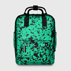 Женский рюкзак Нефритовый зелёный пятнистый