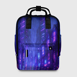 Рюкзак женский Одинокий город неона, цвет: 3D-принт