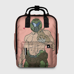 Рюкзак женский Палач рока с кроликом, цвет: 3D-принт