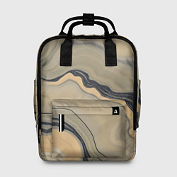 Рюкзак женский Песочный мрамор, цвет: 3D-принт