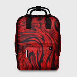Рюкзак женский Красный смешение пластика, цвет: 3D-принт
