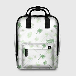 Рюкзак женский Текстура белой гавайской рубашки, цвет: 3D-принт