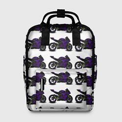 Женский рюкзак The motorcycle is dark purple