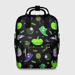 Рюкзак женский Halloween black pumpkin pattern, цвет: 3D-принт