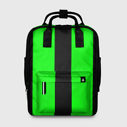 Рюкзак женский Color green black line, цвет: 3D-принт