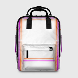 Рюкзак женский Neon white orange pink, цвет: 3D-принт