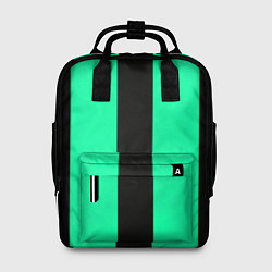 Рюкзак женский Color turquoise black line, цвет: 3D-принт