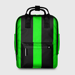 Женский рюкзак Color green black lines