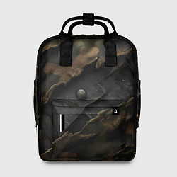 Рюкзак женский Камуфляжная ткань на металле, цвет: 3D-принт