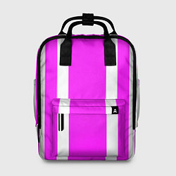 Женский рюкзак Color white pink stripes