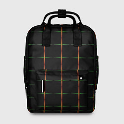 Женский рюкзак Color black orange green crosses