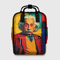 Рюкзак женский Эйнштейн поп-арт, цвет: 3D-принт
