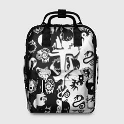 Женский рюкзак Doom anime black pattern