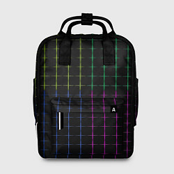 Женский рюкзак Color black multicolored stripes