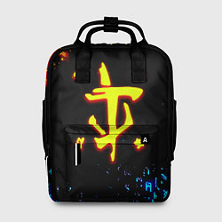 Женский рюкзак Doom огненные символы