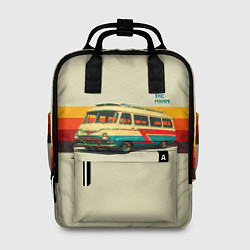 Рюкзак женский Ретро автобус ЗИС-МКИМ поп-арт, цвет: 3D-принт