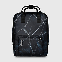 Рюкзак женский Темно синий гранж, цвет: 3D-принт