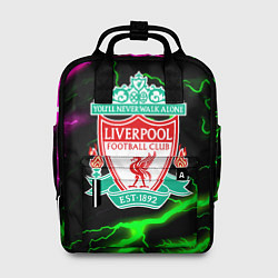 Рюкзак женский Liverpool неоновые молнии, цвет: 3D-принт