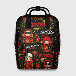 Рюкзак женский Матрешки - паттерн, цвет: 3D-принт