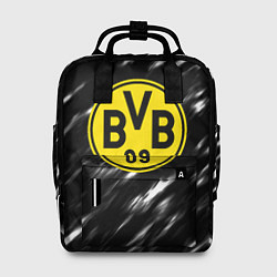 Рюкзак женский Borussia штрихи красок текстура, цвет: 3D-принт