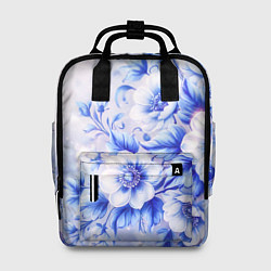 Рюкзак женский Жемчужные нежные цветы, цвет: 3D-принт