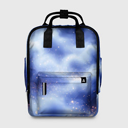 Рюкзак женский Сине-голубая волшебная дымка, цвет: 3D-принт