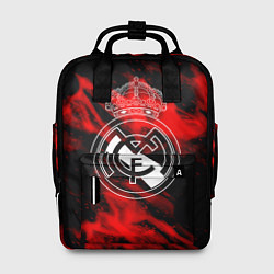 Рюкзак женский Real Madrid красный огонь, цвет: 3D-принт