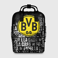 Рюкзак женский Borussia мафия текстура надписи, цвет: 3D-принт