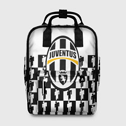 Рюкзак женский Juventus болельщики паттерн, цвет: 3D-принт
